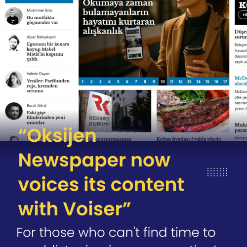 Oxygen Newspaper now voices its news with Voiser